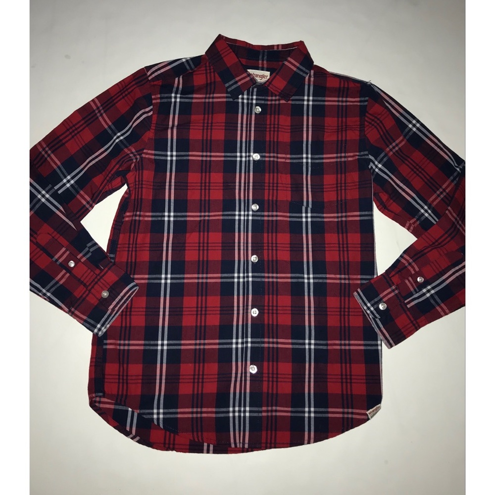 Boys Wrangler Plaid Shirt     10/12